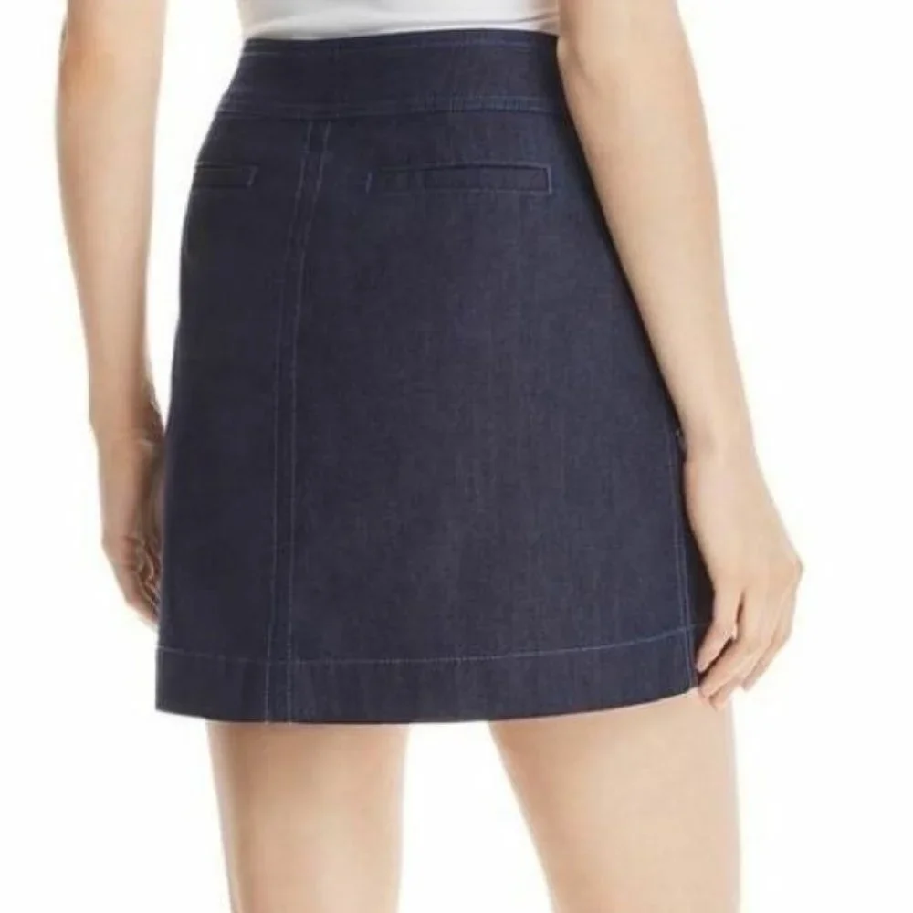 NWT Tory Burch Elise Mini Skirt in Resin Rinse Size 10